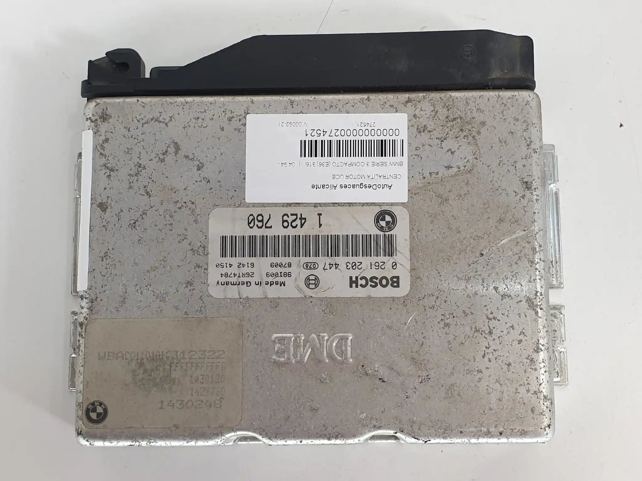 ECU BMW SERIE 3 E36 1990-2001 316i 318i M43 0261203447
