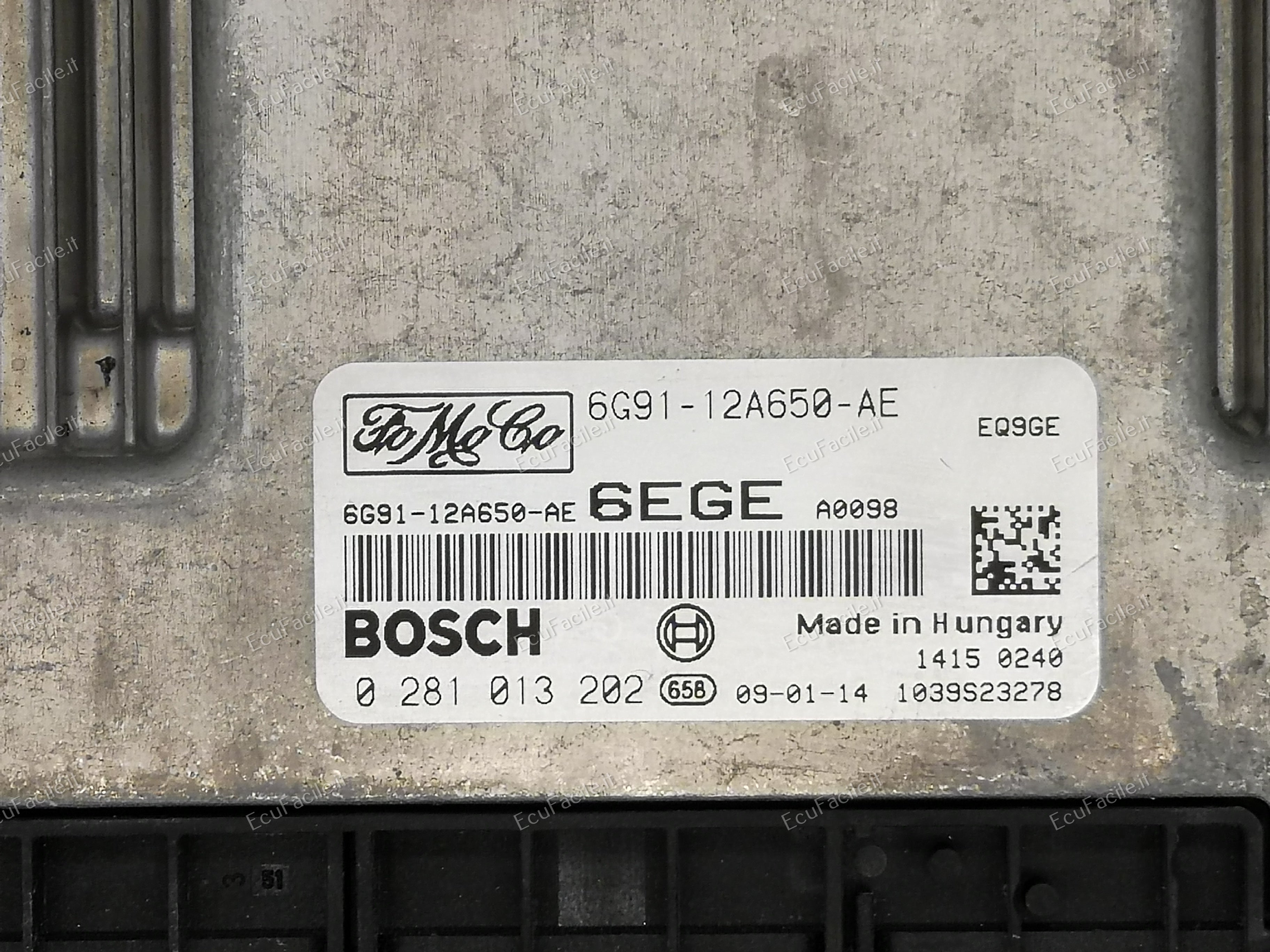 ECU LAND ROVER FREELANDER 2 L359 6G91-12A650-AE 0281013202 6EGE EDC 17C08-5.23