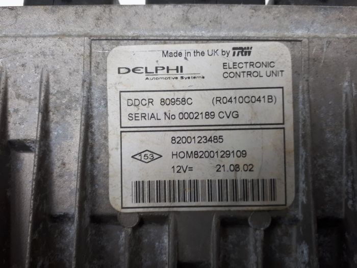 ECU RENAULT KANGOO 15.DCI 8200123485 8200129109 R0410C041B