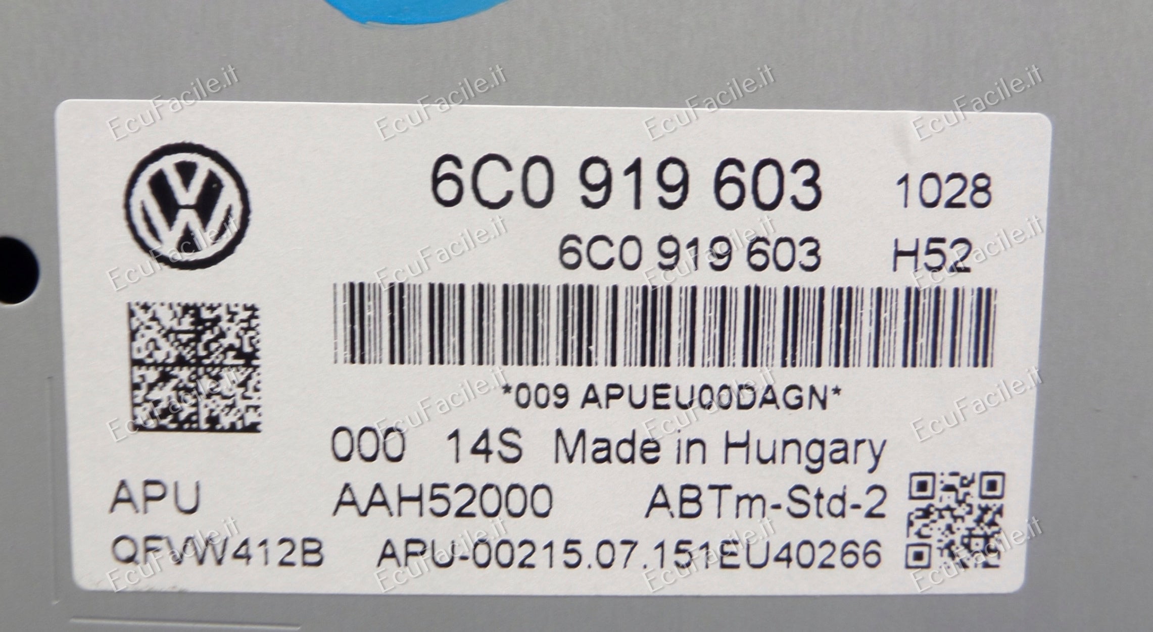 DISPLAY LCD RADIO VW POLO 6R 6C0919603B