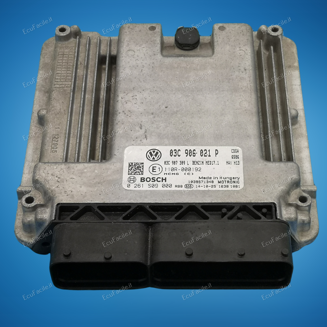 ECU VW TOURAN 03C906021P 0261S09000 BENZ MED17.1 H13