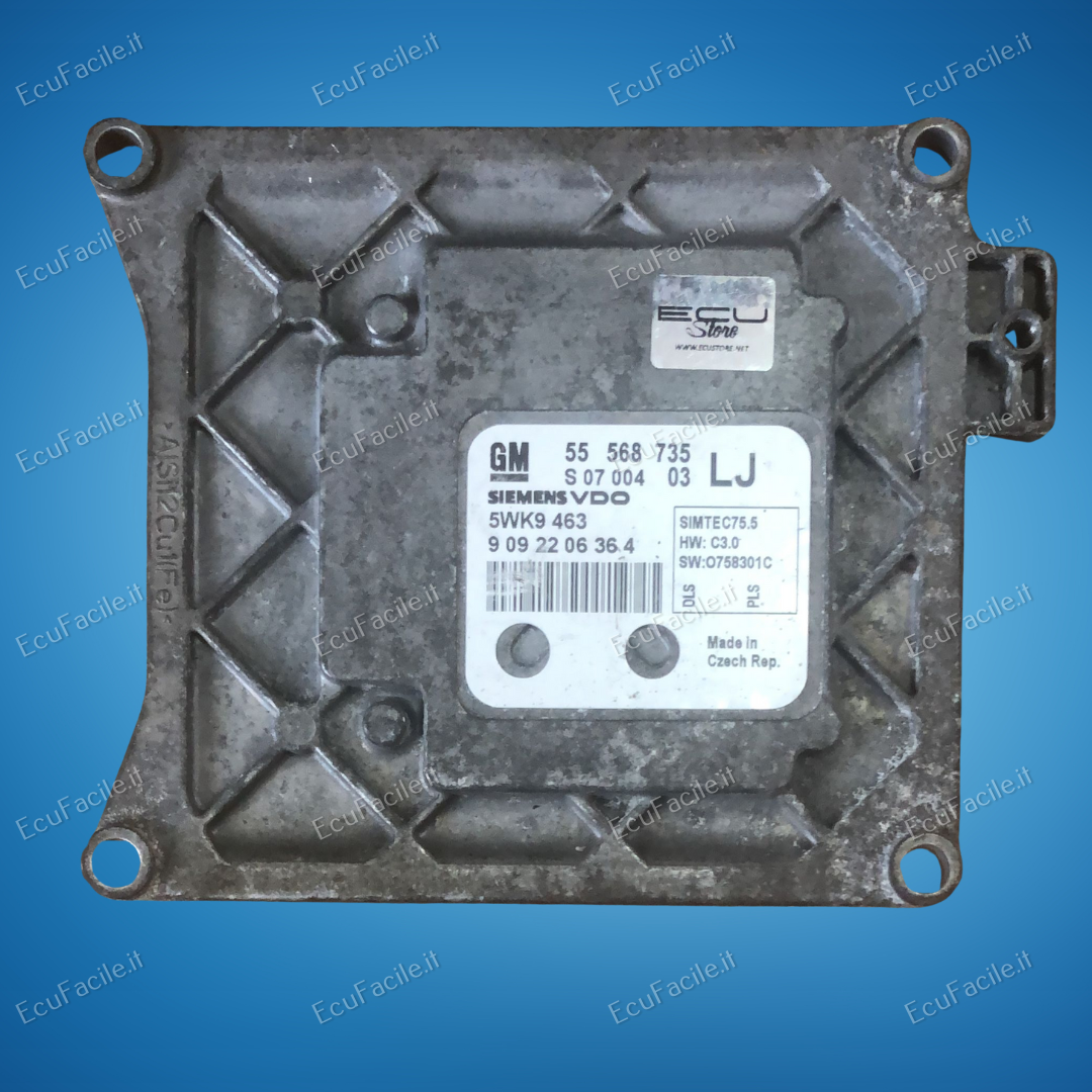 Ecu 55568735 , 55 568 735 , S0700403 , S 07 004 03 Opel Astra 1.6L