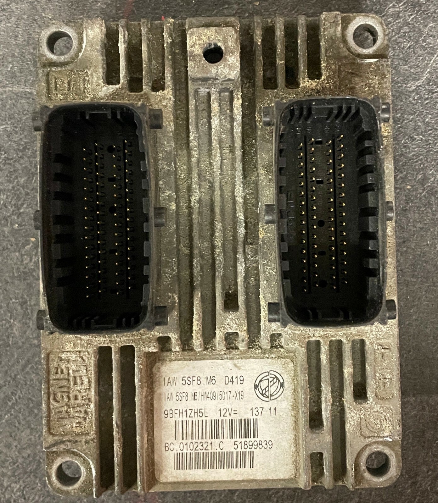 51899839 IAW 5SF8.M6 HW409 5017-X19 CENTRALINA MOTORE ECU FIAT PANDA 1.2 4X4