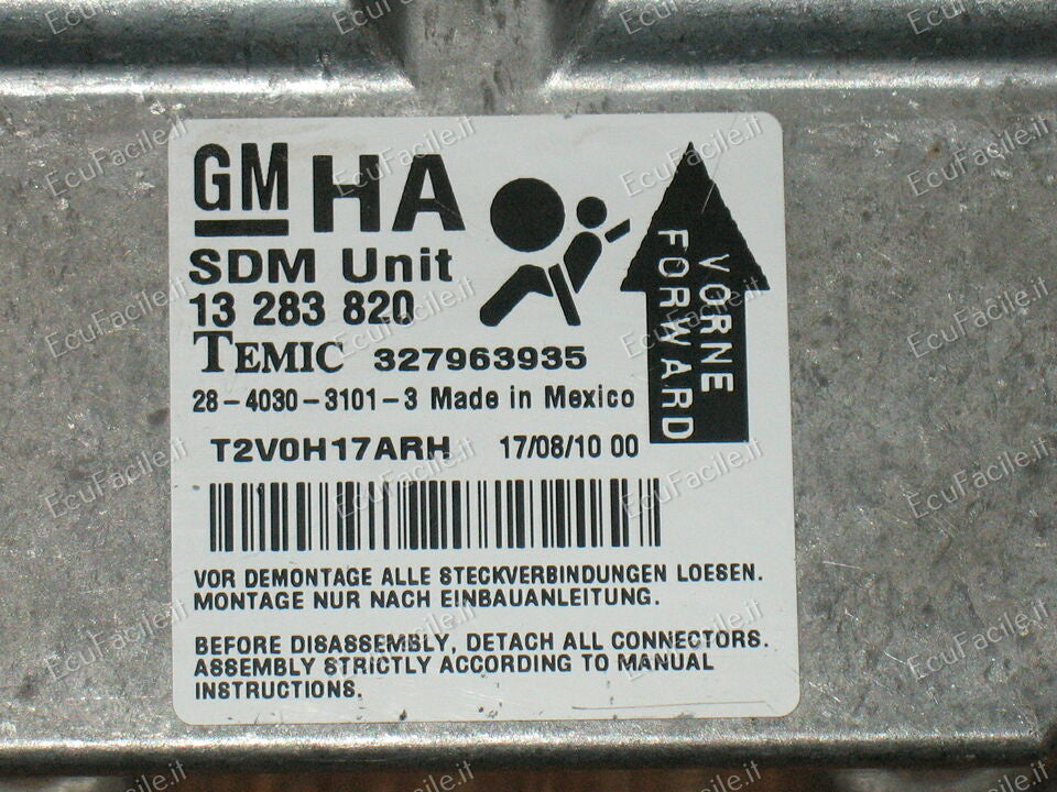 Centralina Airbag Opel Corsa D 1.3 90cv Z13DTH 2010 13283820