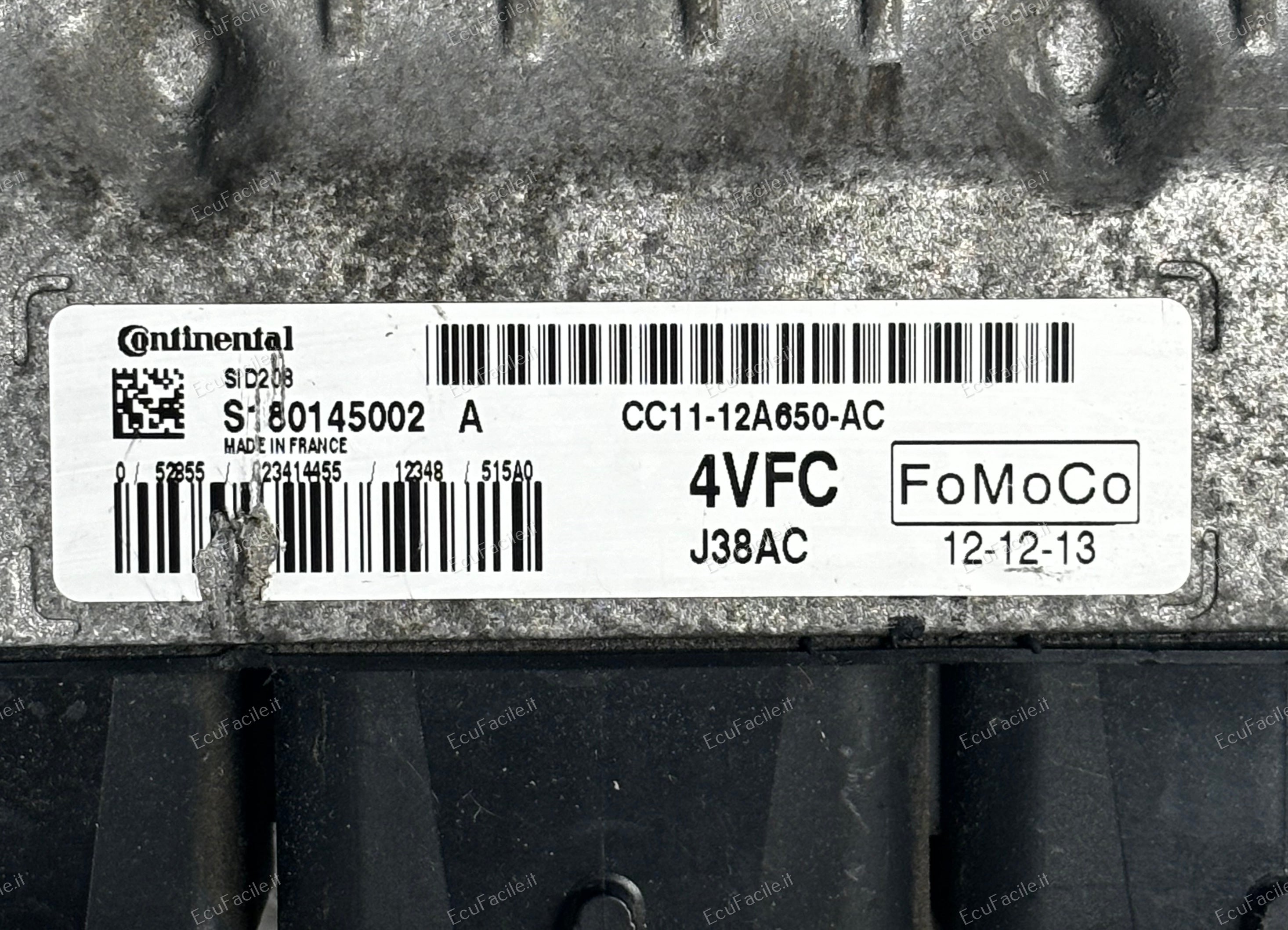 ECU FORD TRANSIT S180145002A CC11-12A650-AC SID208 4VFC