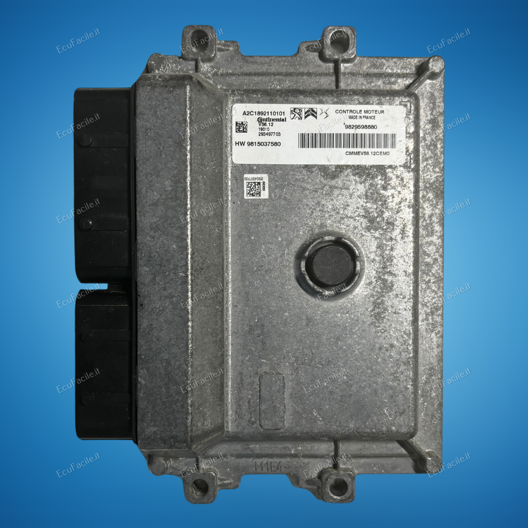 ECU CENTRALINA MOTORE PEUGEOUT 208 V56.12 A2C1892110101 9829598880 NUMERO HW 9815037580 HW9815037580