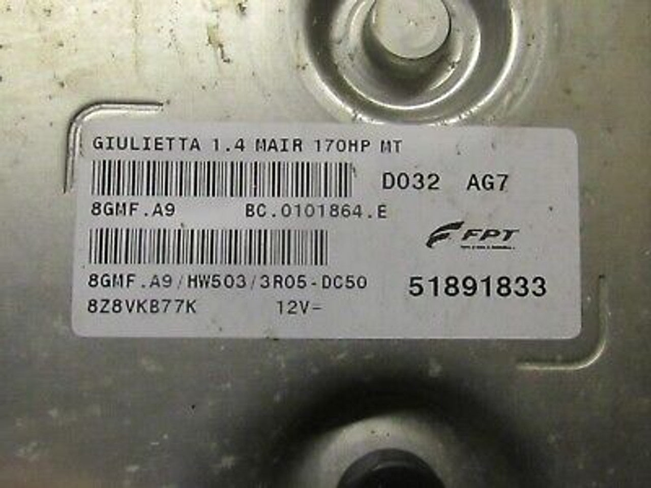 Alfa Romeo Giulietta Centralina motore ECU 51891833 8Z8V8038K BC0101864E 8GMF.A9