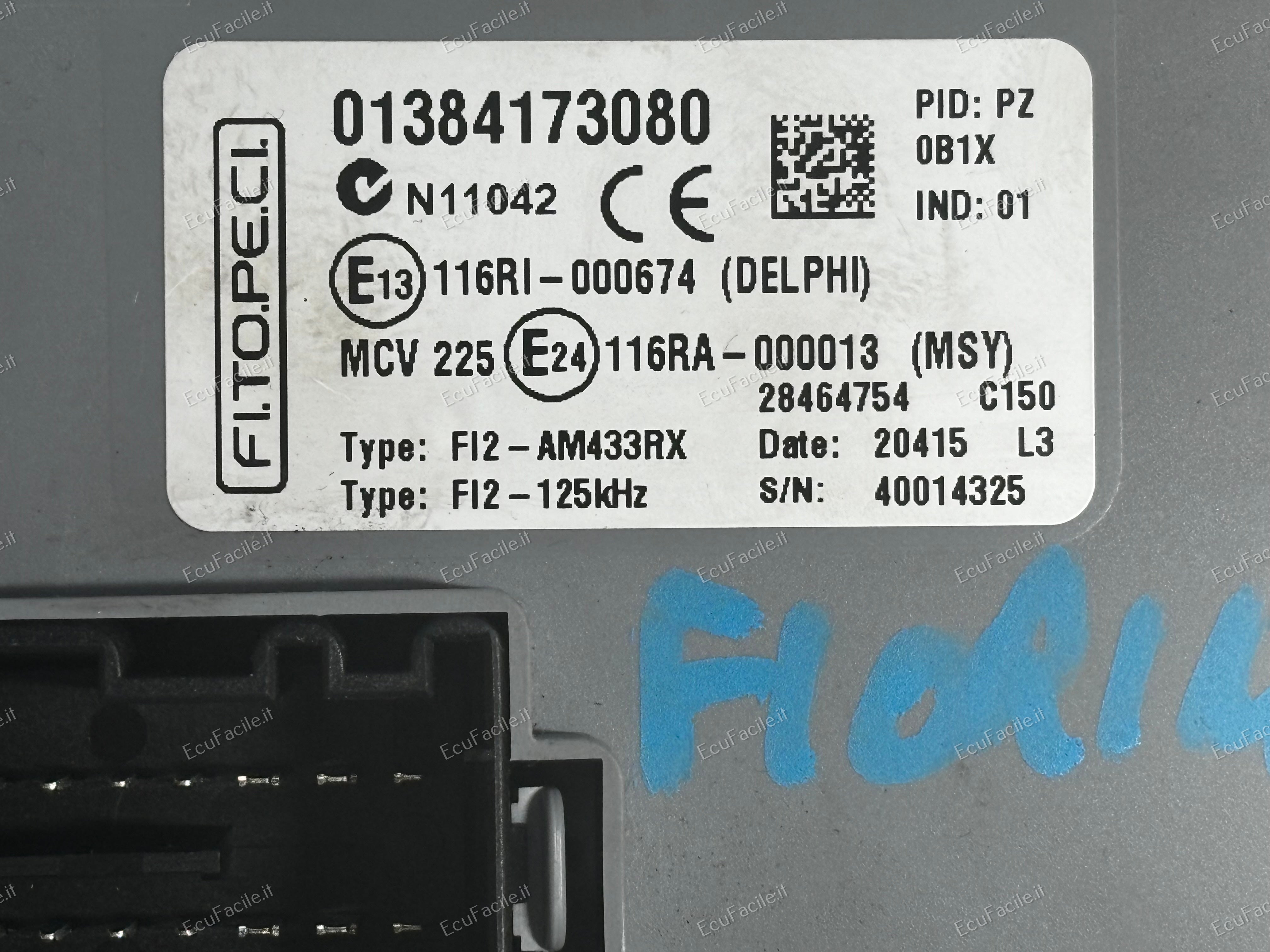 Body computer citroen nemo bipper fiorino 01384173080 1384173080