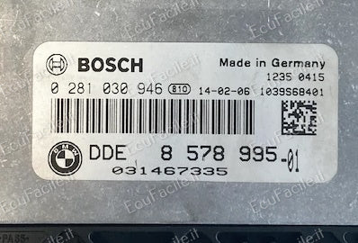 Centralina ECU Motore BMW 520d F10 2.0D 2013 | BOSCH EDC17C50-4.59 | 0281030946 | DDE8578995