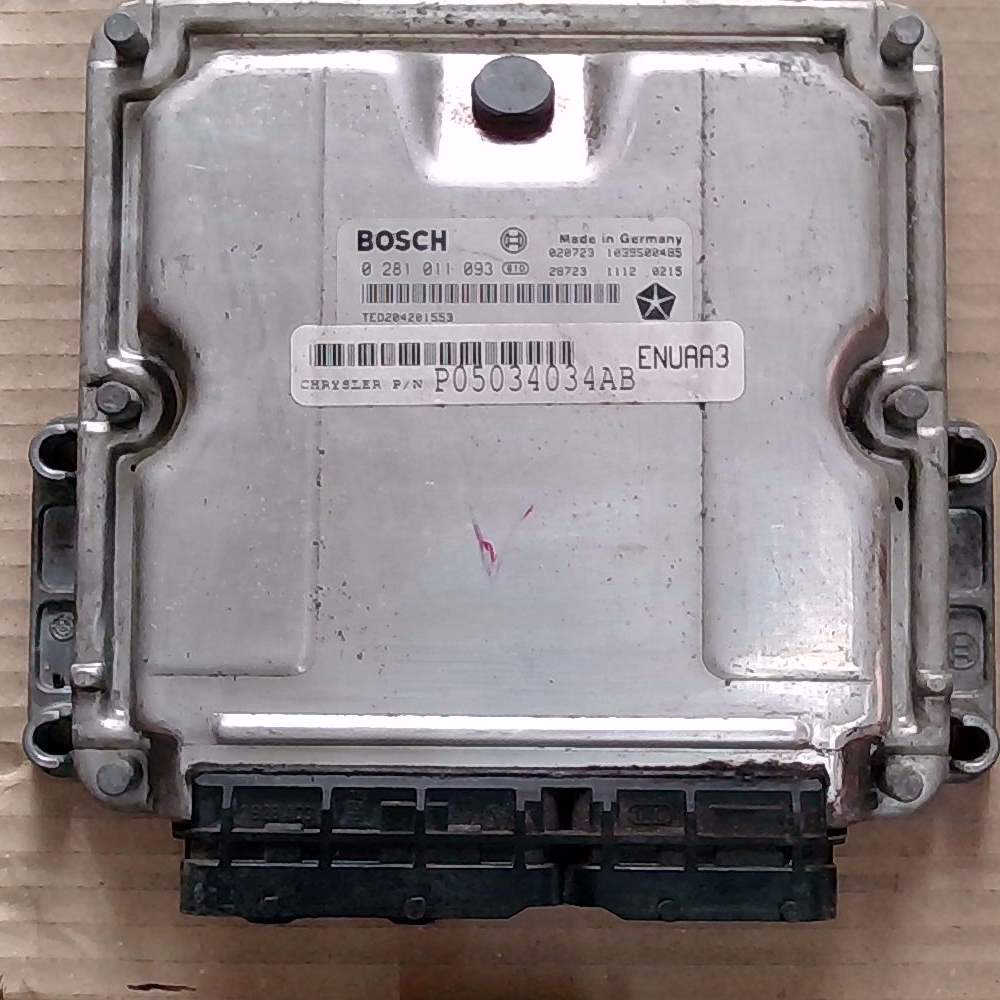 ECU CHRYSLER PT CRUISER 2.2 CRD 0281011093 P05034034AB EDC 15C5-7.16