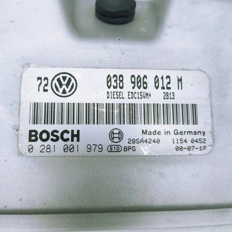 Ecu VW GOLF 1.9 TDI ALH 038906012M BOSCH 0281001979 EDC 15VM+ 2.V1