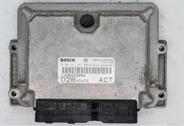 CENTRALINA MOTORE FIAT CITROEN PEUGEOT 2.8 JTD BOSCH 0281011047 1338249080 EDC 15C7-2.22