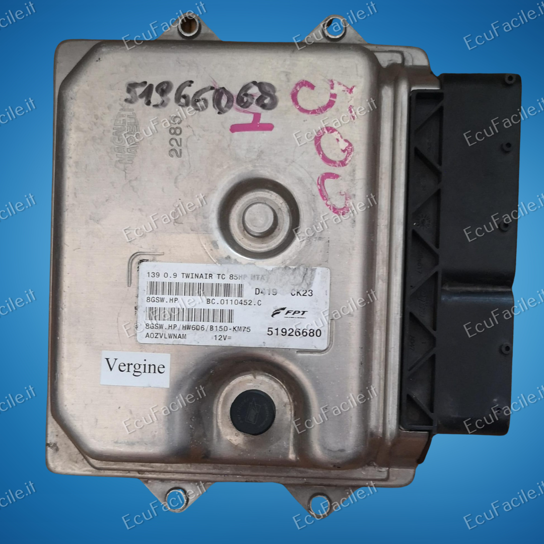 ECU FIAT Panda 0.9 twinair 8GSW.HP HW606 B150-km75 FPT 51926680 - 51953623