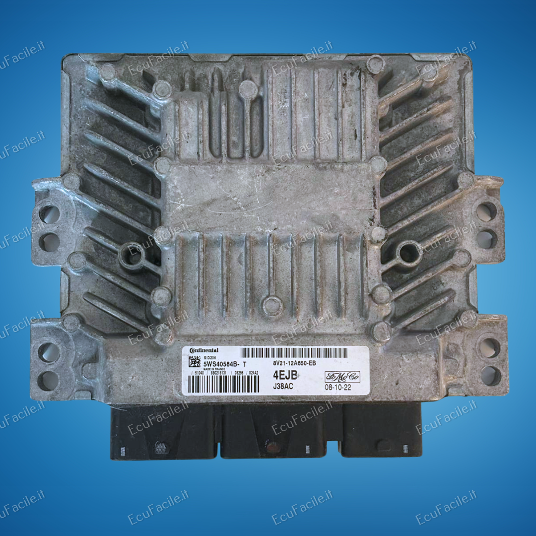 ECU Ford S-MAX C-MAX SID206 5WS40584B-T 8V21-12A650-EB 4EJB