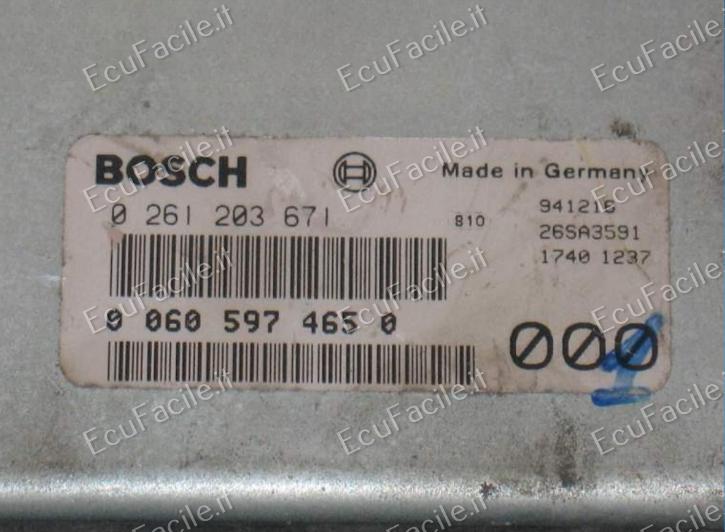 Centralina Motore ECU Alfa Romeo GTV / Spider Twin Spark 1.8 / 2.0 – Bosch 0261203671 / 00605974650