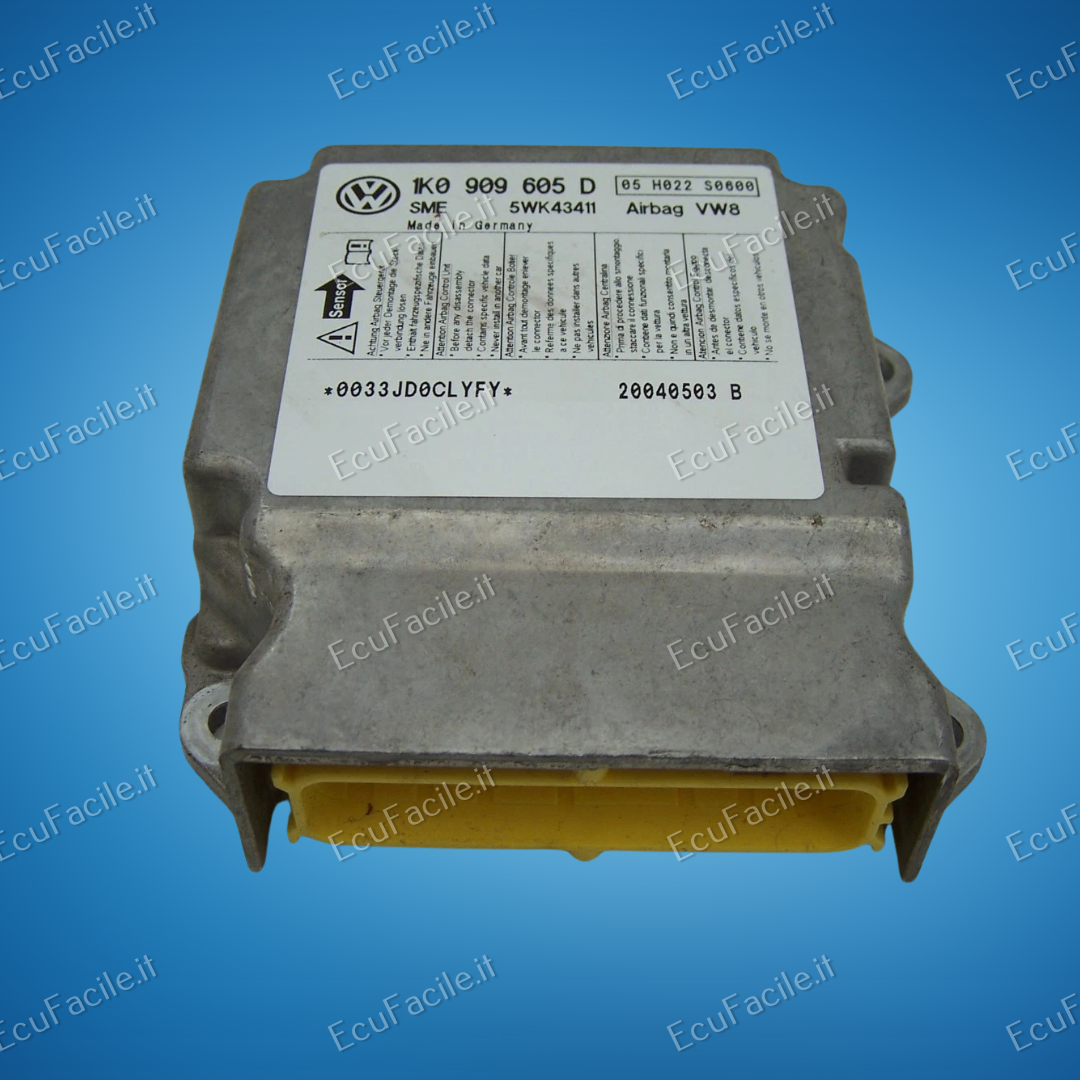 Centralina Airbag Sme 5WK43411 1K0 909 605A 1K0909605A 04 H022 S0500 VOLKSWAGEN GOLF