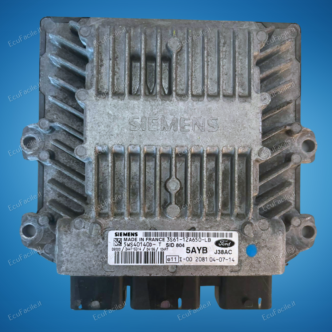 ECU FORD FIESTA 1.4 TDCI SID804 5WS40140D-T 3S6112A650LB