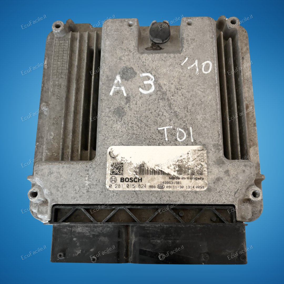 ECU AUDI A3 2.0 Tdi 143cv 0281015824 1039S31581 EDC17CP14