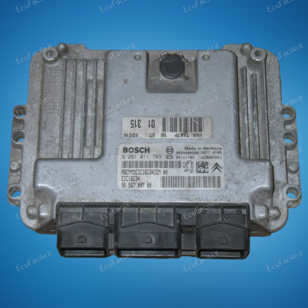 Ecu BOSCH PEUGEOT 206 1.4 0281011783 9654409280 EDC 16C34-2.50