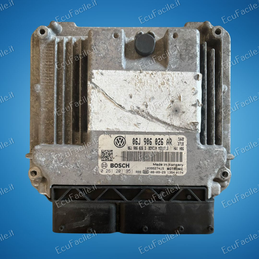 2009 VW SCIROCCO / 2.0 TSI ECU 06J906026AR Bosch 0261201951 MED17.5