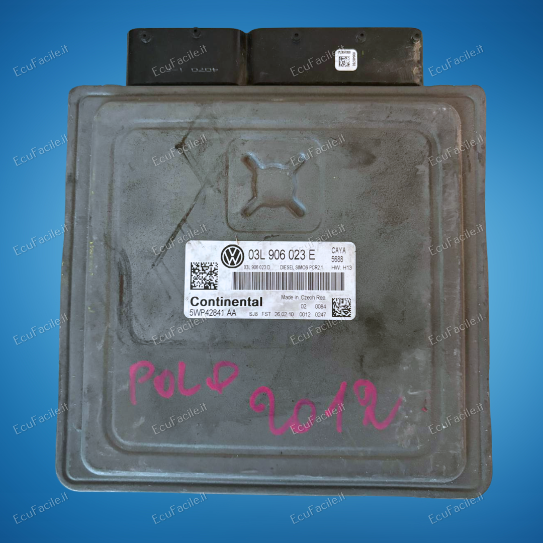 ECU VW POLO 1.6 TDI CONTI 5WP42841AA 03L906023E SIMOS PCR2.1