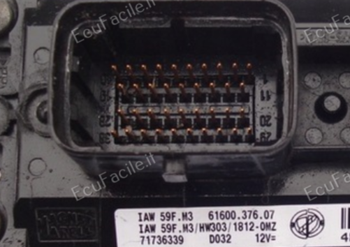 ECU Vergine FIAT PUNTO 1.2 IAW 59F.M3 HW303 1812-omz 3804-ML4 C146 59F