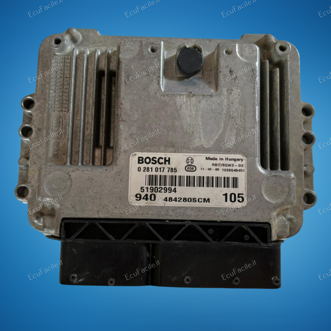 Ecu alfa romeo giulietta 1.6 jtdm 0281017785 51916024 51902994 EDC 16C39-7.33