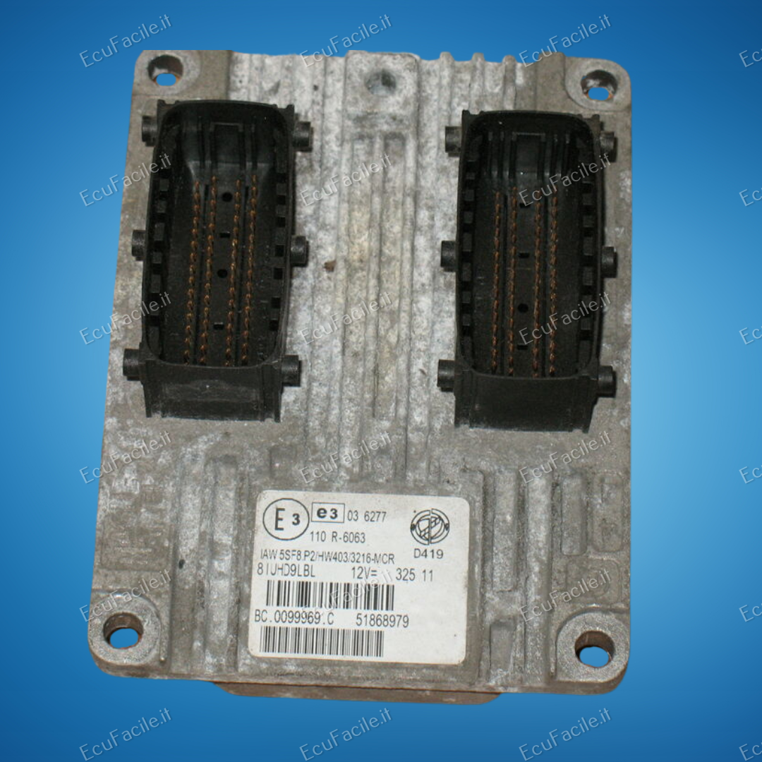 ECU CENTRALINA FIAT LANCIA metano 1.4 IAW 5SF8.P2 HW403 51868979