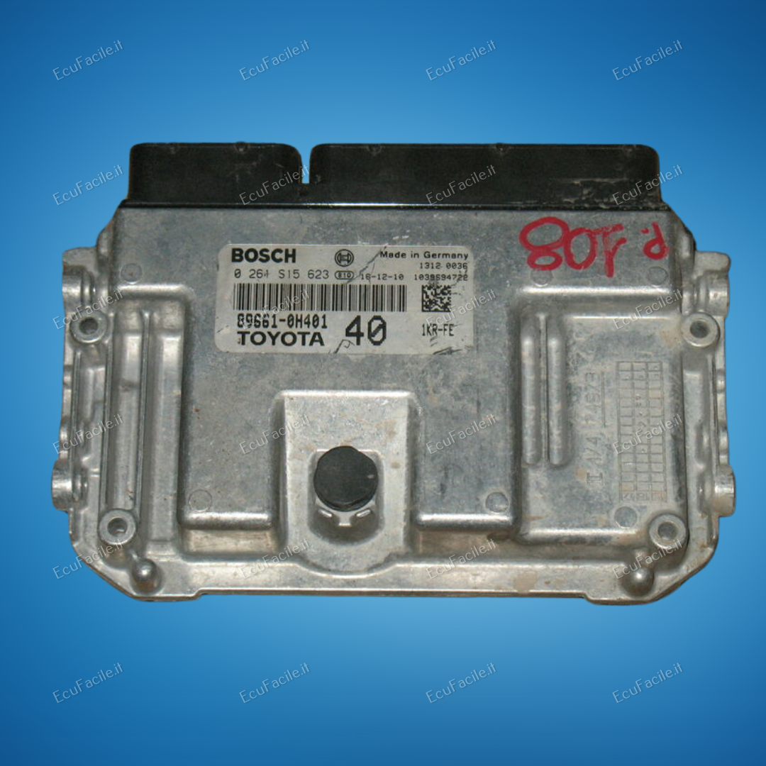 Ecu centralina motore toyota 0261s15623 89661-0h401 1kr-fe ME 17.9.52