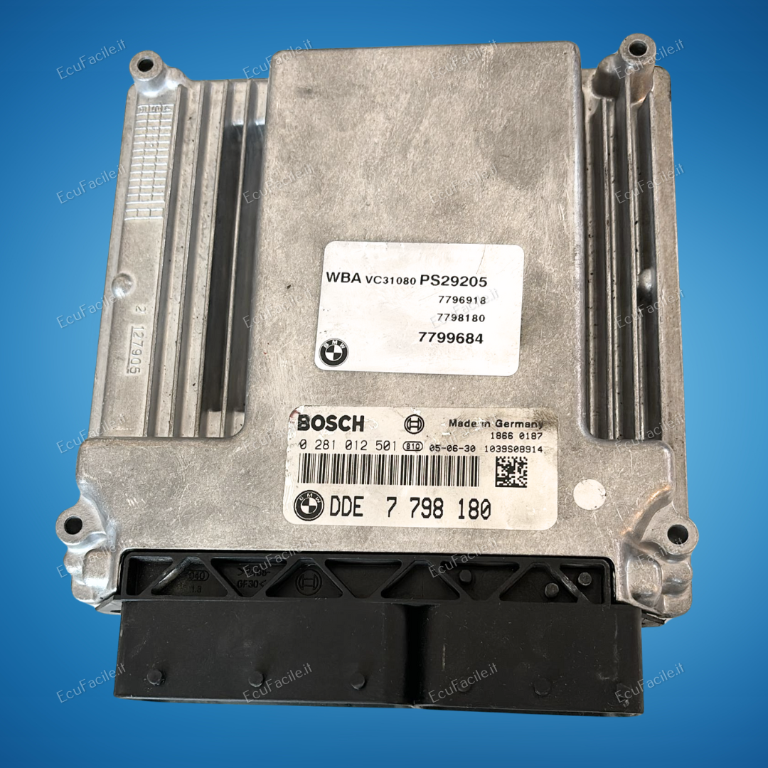ECU BMW serie 3 E90 -320d 163cv BOSCH 0281012501 DDE 7798180 EDC16C35