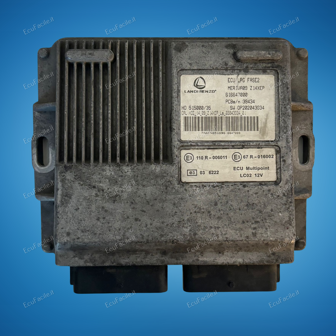 ECU LANDI RENZO LPG FASE2 OPEL 616647000 SW0P202043G34 Z14XEP