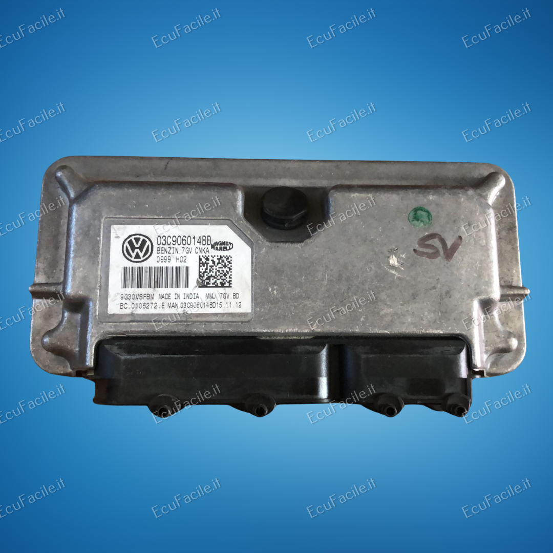 CENTRALINA ECU 03C906014BD MMJ7GV.BD BC.0106272.E VOLKSWAGEN POLO V 6R1 2011-2014 MOTORE 1.6