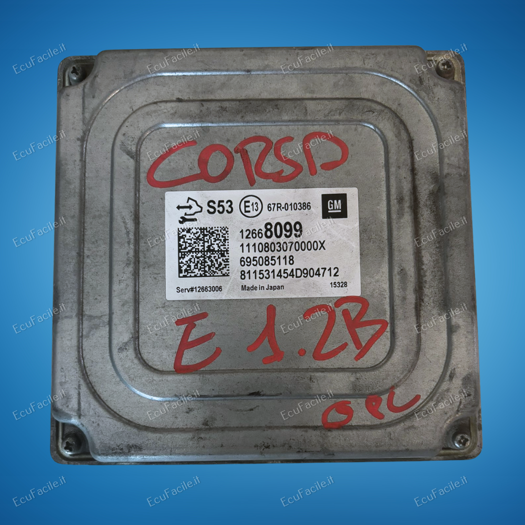 ECU CENTRALINA OPEL CORSA E 1.4 12668099 12663006 695085118
