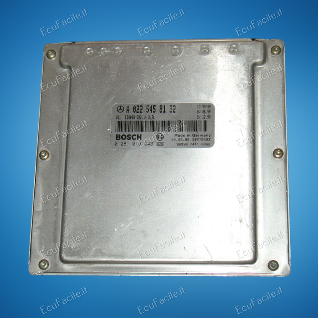 Centralina ECU Motore Mercedes Classe E W210 E270 CDI 2.7 170HP | BOSCH EDC15C6-4.14 | 0281010043 | A0225458132