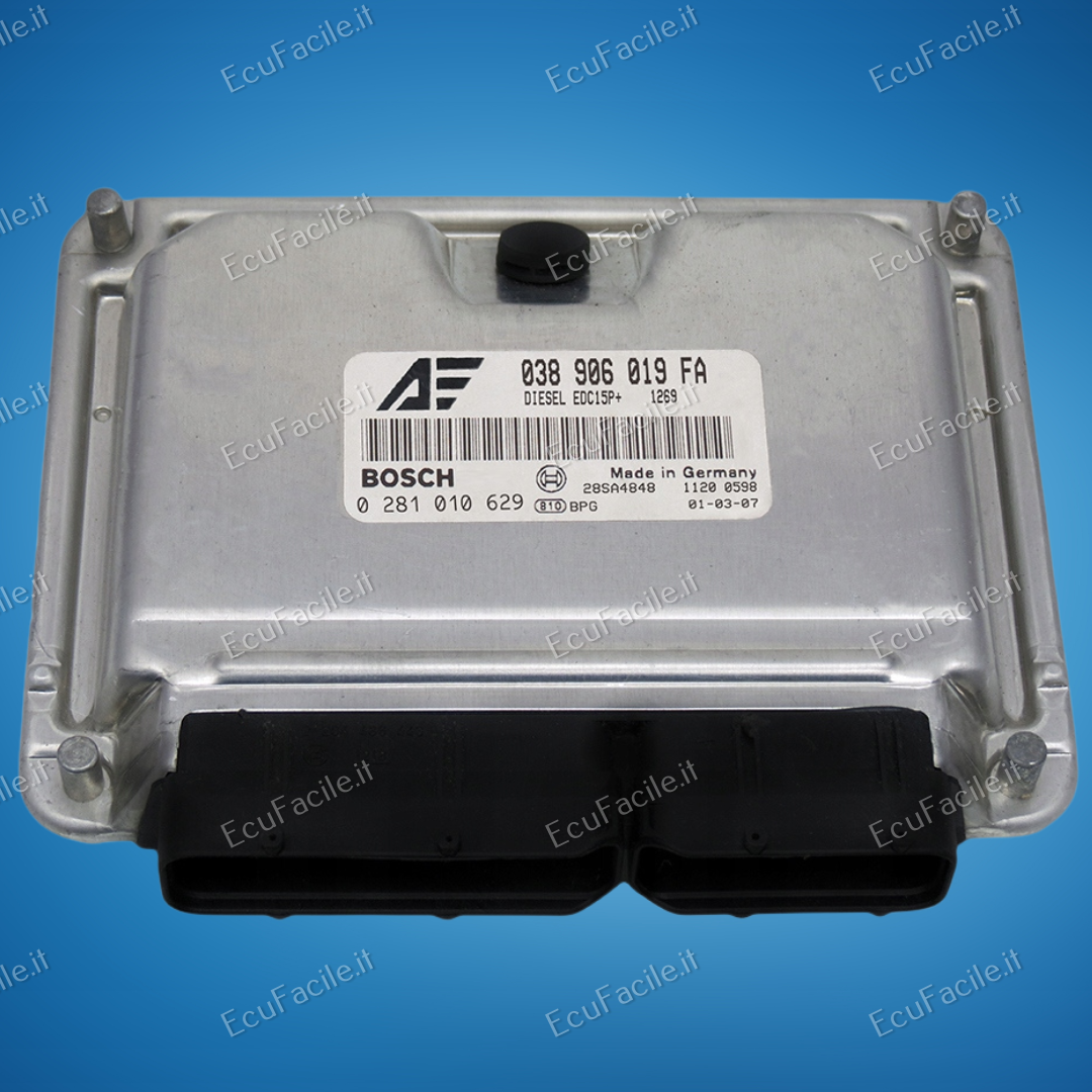 Centralina Motore ECU Ford Galaxy / VW Sharan 1.9 TDI (2002) – Bosch 0281010629 / 038906019FA
