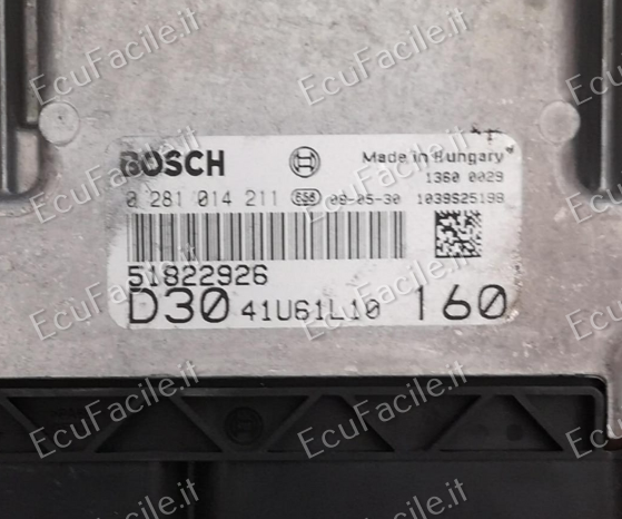 ECU FIAT DUCATO 3.0 JTD 0281014211 51818358 EDC 16C39-5.A7