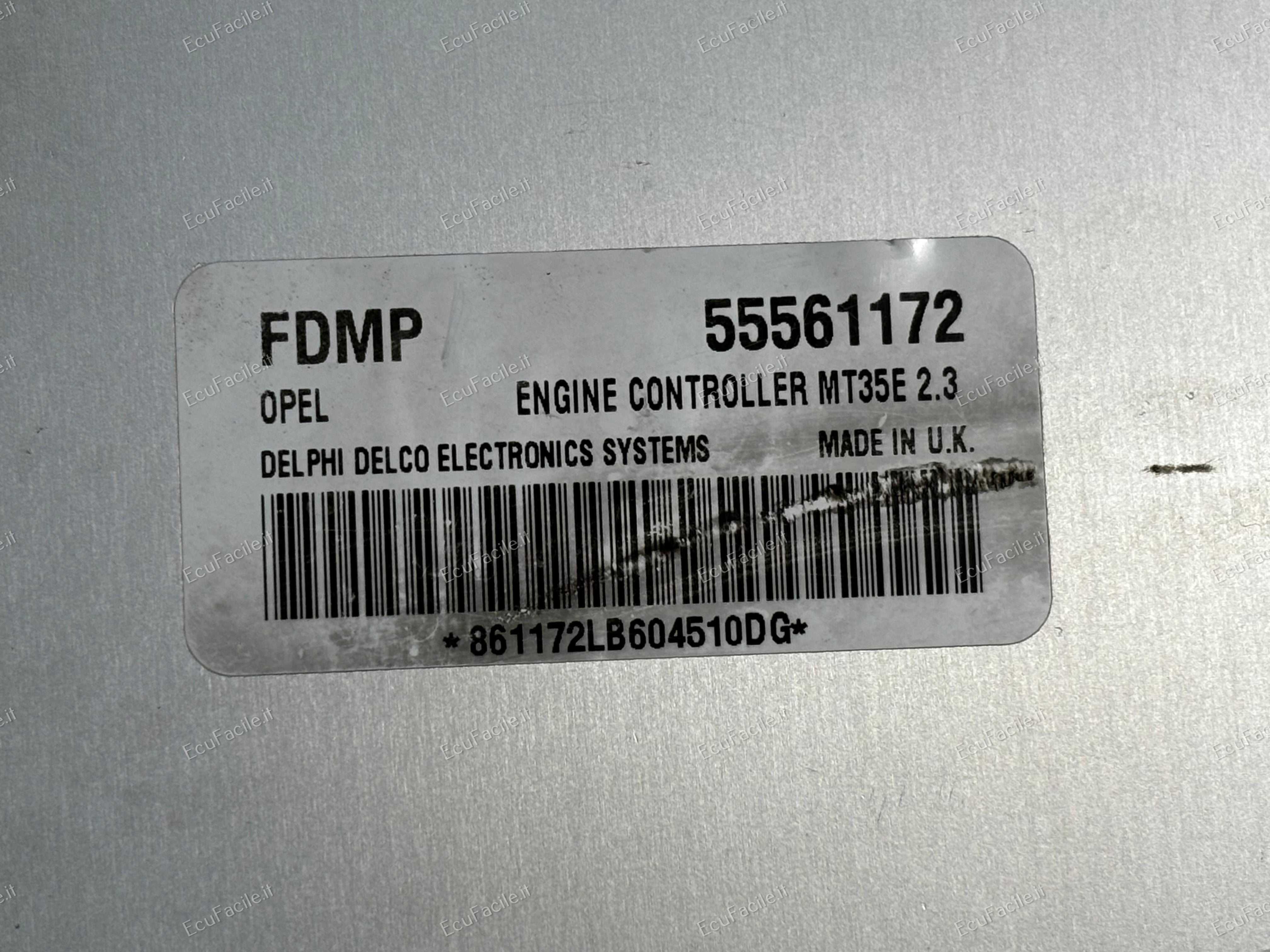 Ecu centralina opel astra h zafira b fhdp 55561172 mt35e 2.3