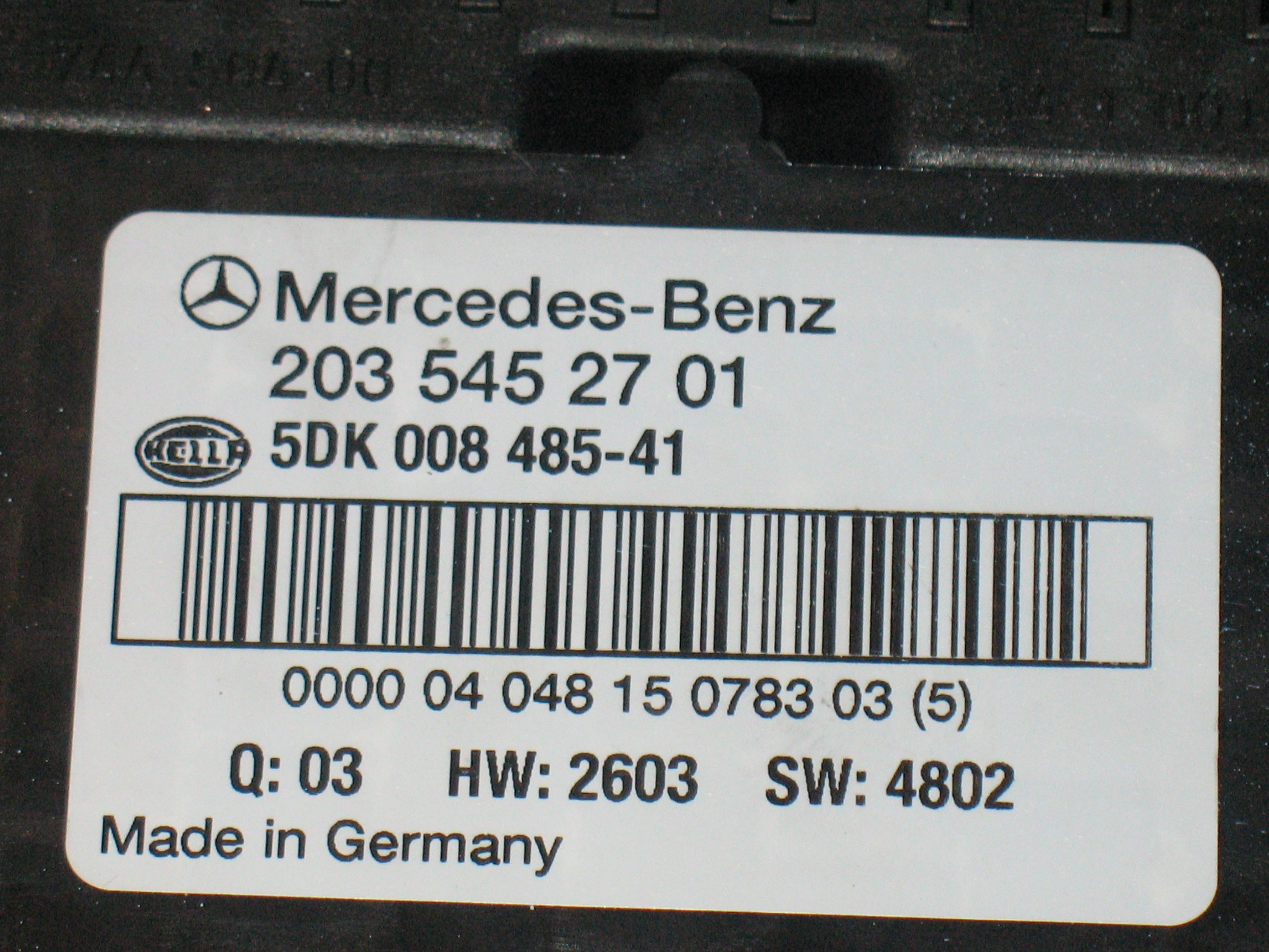 Centralina BSI 2035452701 5DK00848541 CENTRALINA SCATOLA FUSIBILI PORTAFUSIBILI MERCEDES C 2.2