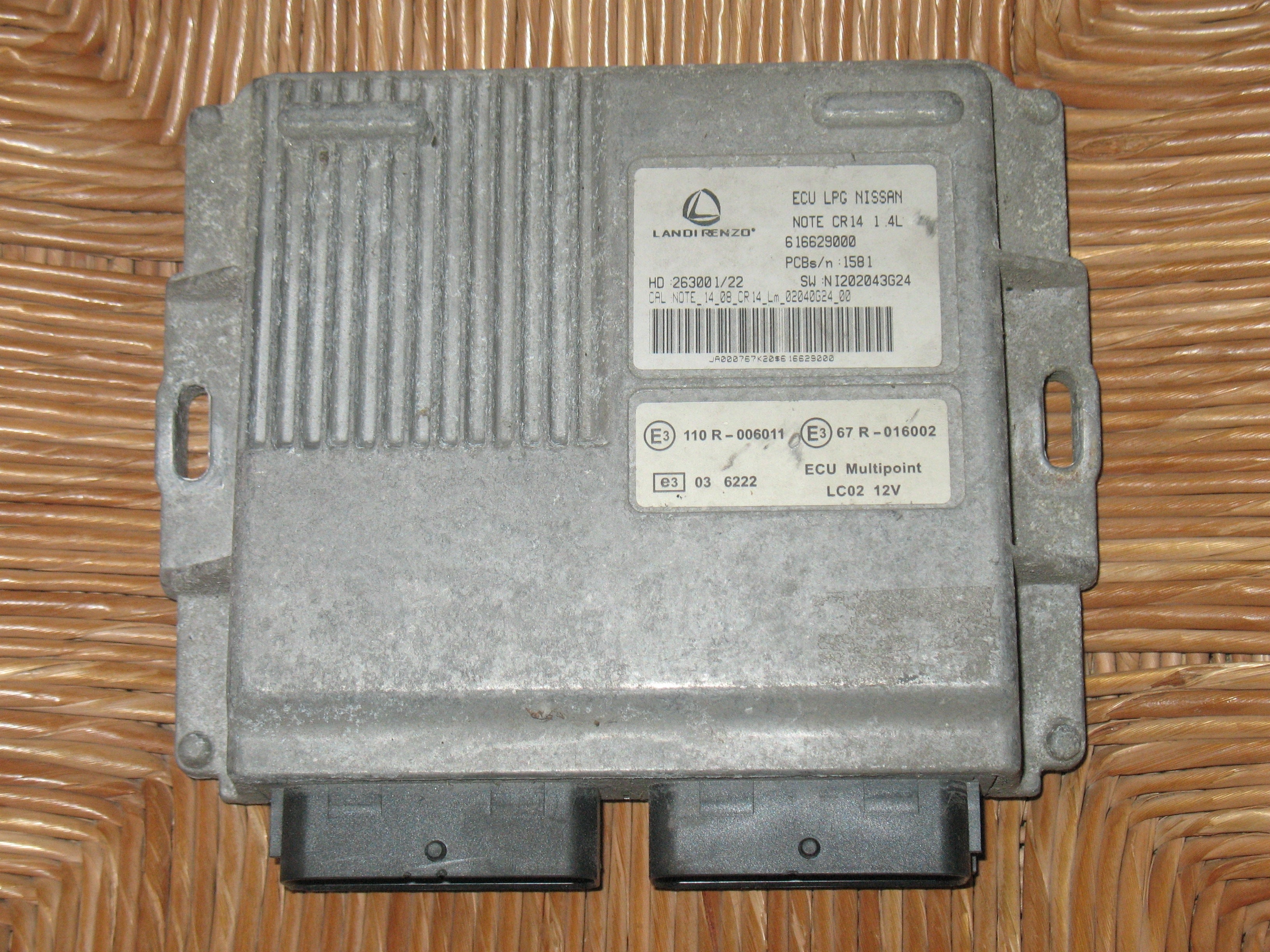 Centralina Gas GPL Landi Renzo 616629000 157298 NI202043G24 NISSAN Benzina / GPL