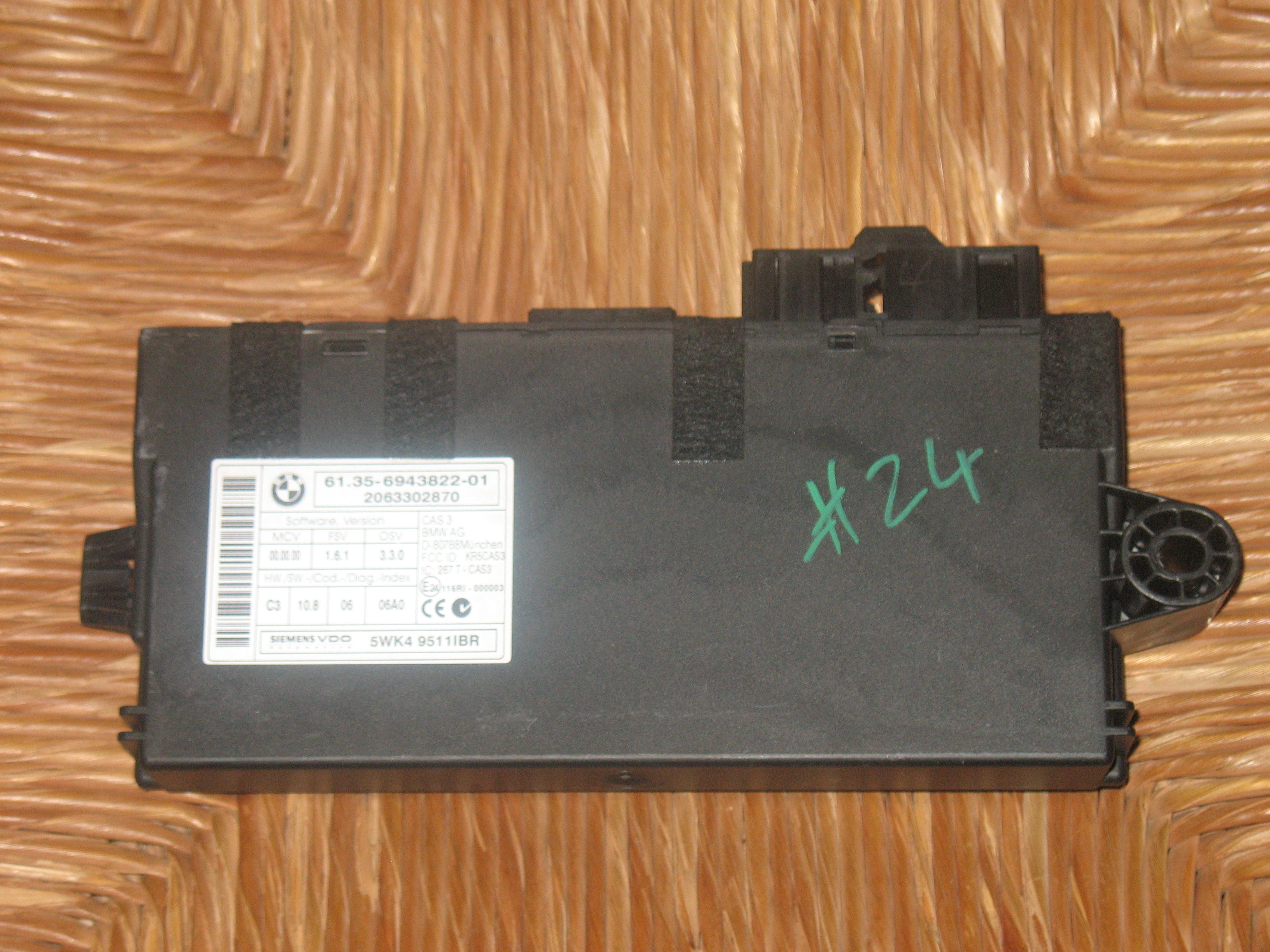 CENTRALINA CAS3 CAR Access Bmw Mini R56 COD. 61.35-9643822-01 SIEMENS 5WK4 9511IBR