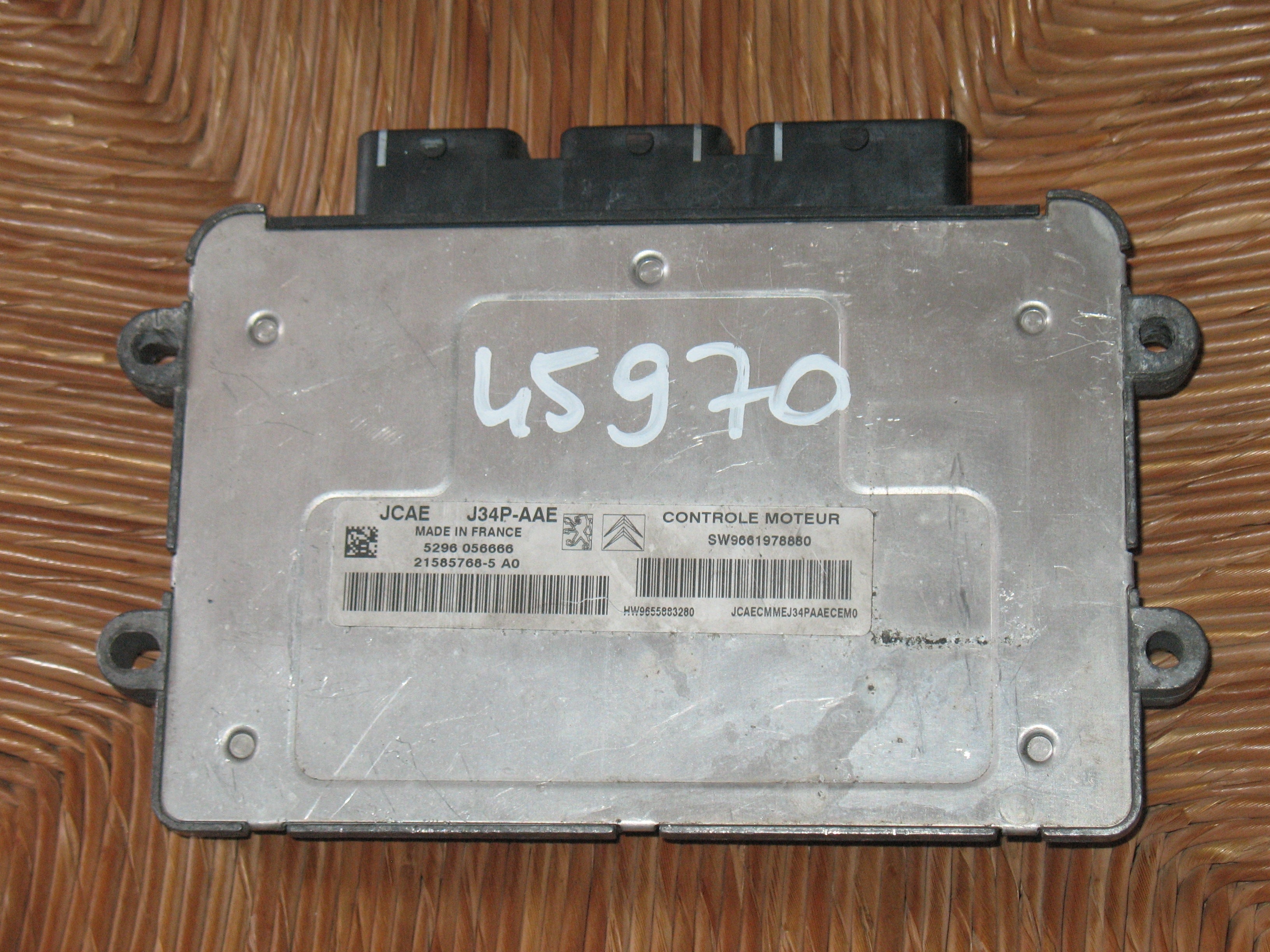 CENTRALINA MOTORE PEUGEOT CITROEN VALEO 21585768-5 A0 215857685A0 JCAE J34P-AAE SW9661978880 HW9655883280