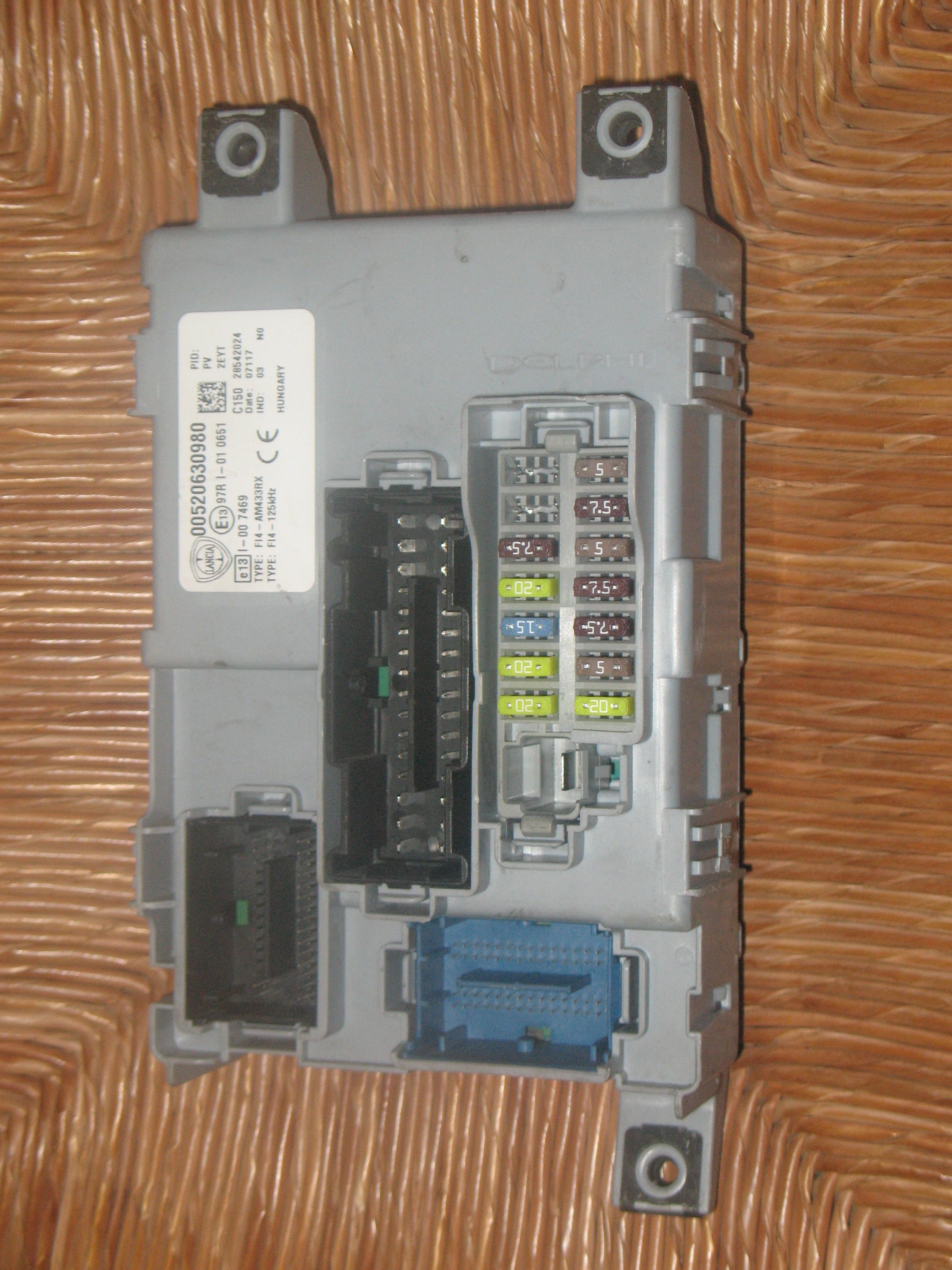 BODY 520630980 CENTRALINA BSI LANCIA Ypsilon 4° Serie 1300 Diesel 70 312B1000