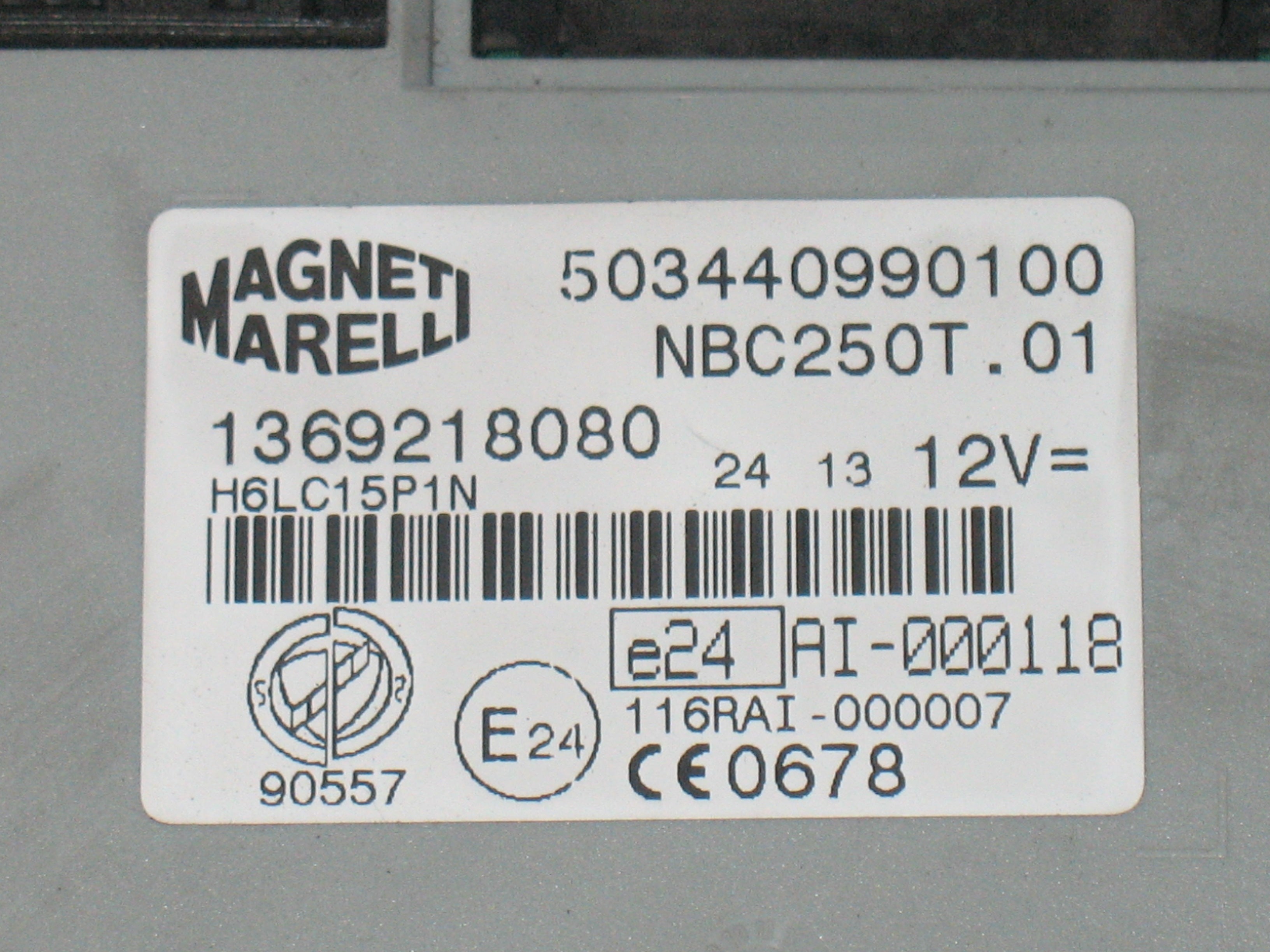 FIAT DUCATO 100 Multijet 2,2 D 1369218080 BODY  503440990100 NBC250T.01