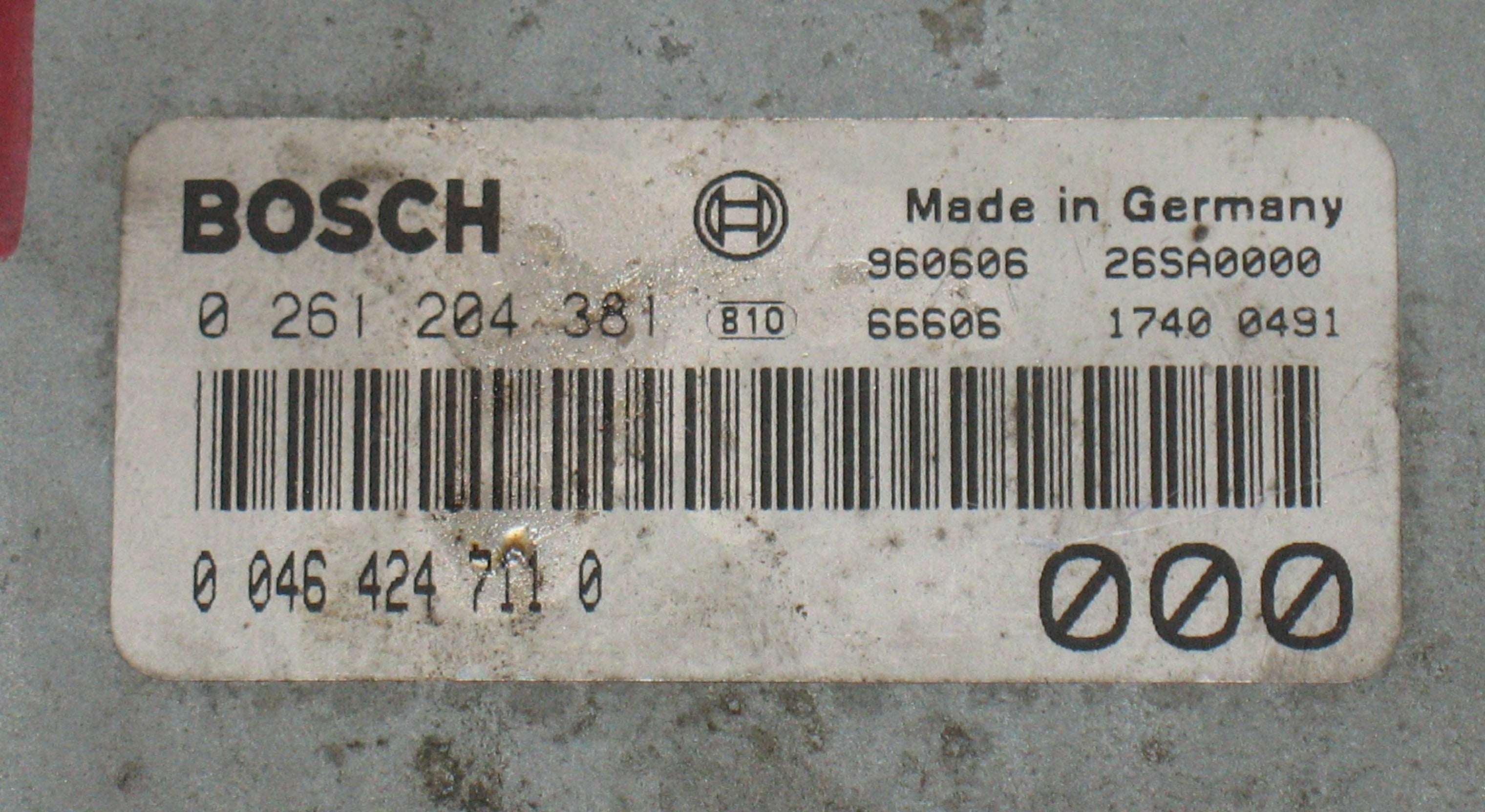 Centralina motore Fiat Marea Brava 0261204381 00464247110