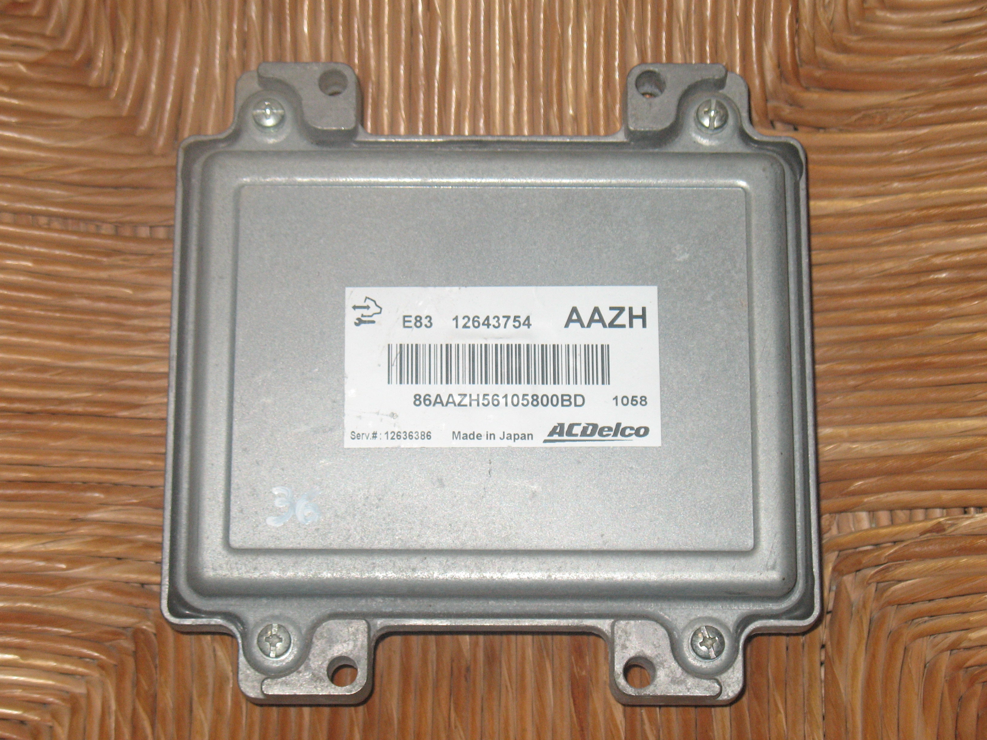 12643754 E83 12636386 7038918 PER OPEL MERIVA B 1.4 16V TURBO AAZH