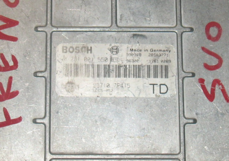 CENTRALINA MOTORE NISSAN TERRANO 2.7 TDI BOSCH 0281001550 23710 7F405