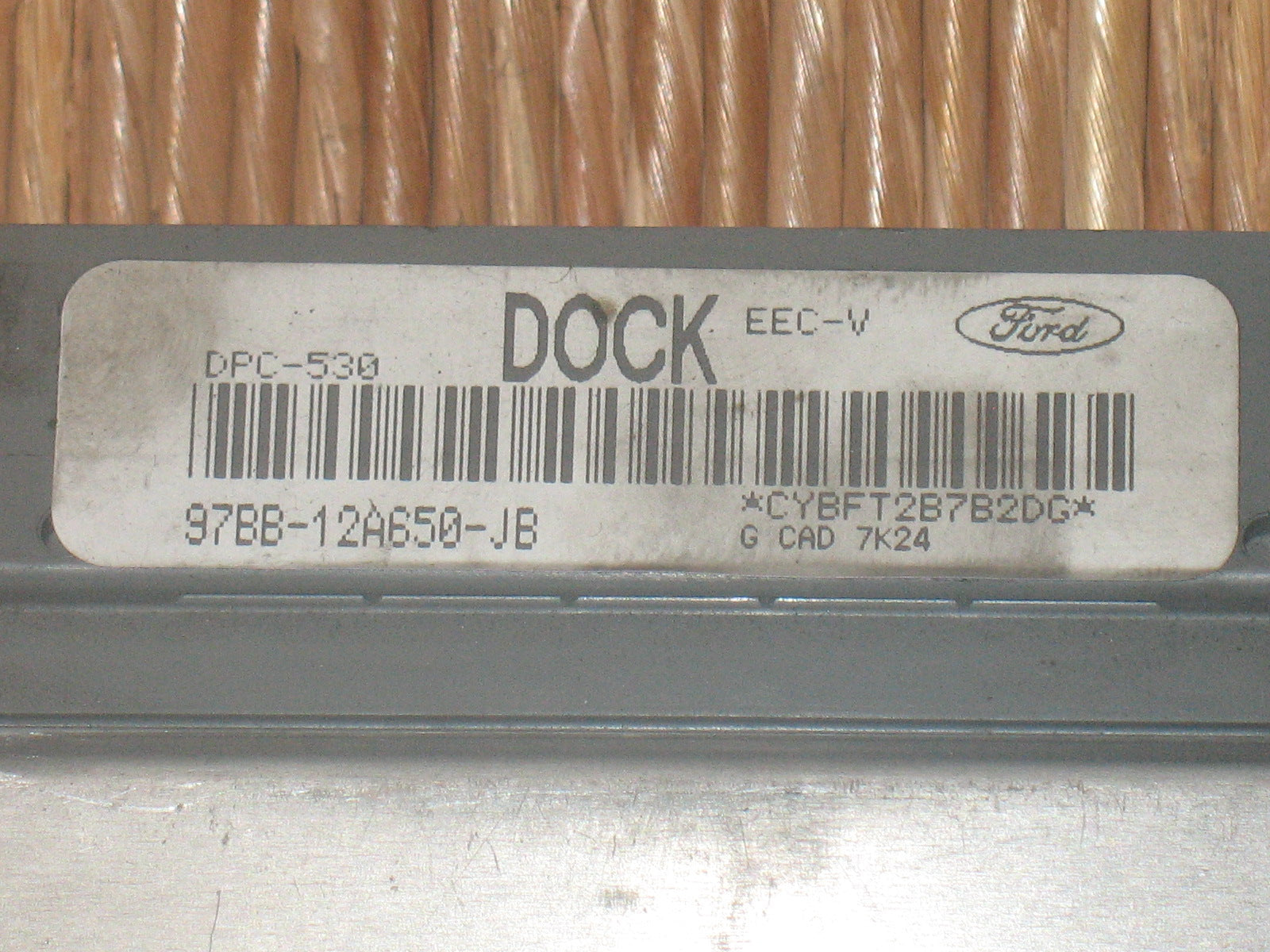 CENTRALINA MOTORE AUTO FORD MONDEO MOTORE 1.8 TD. DPC-530 NUMERO FABBRICANTE 97BB-12A650-JB DOCK