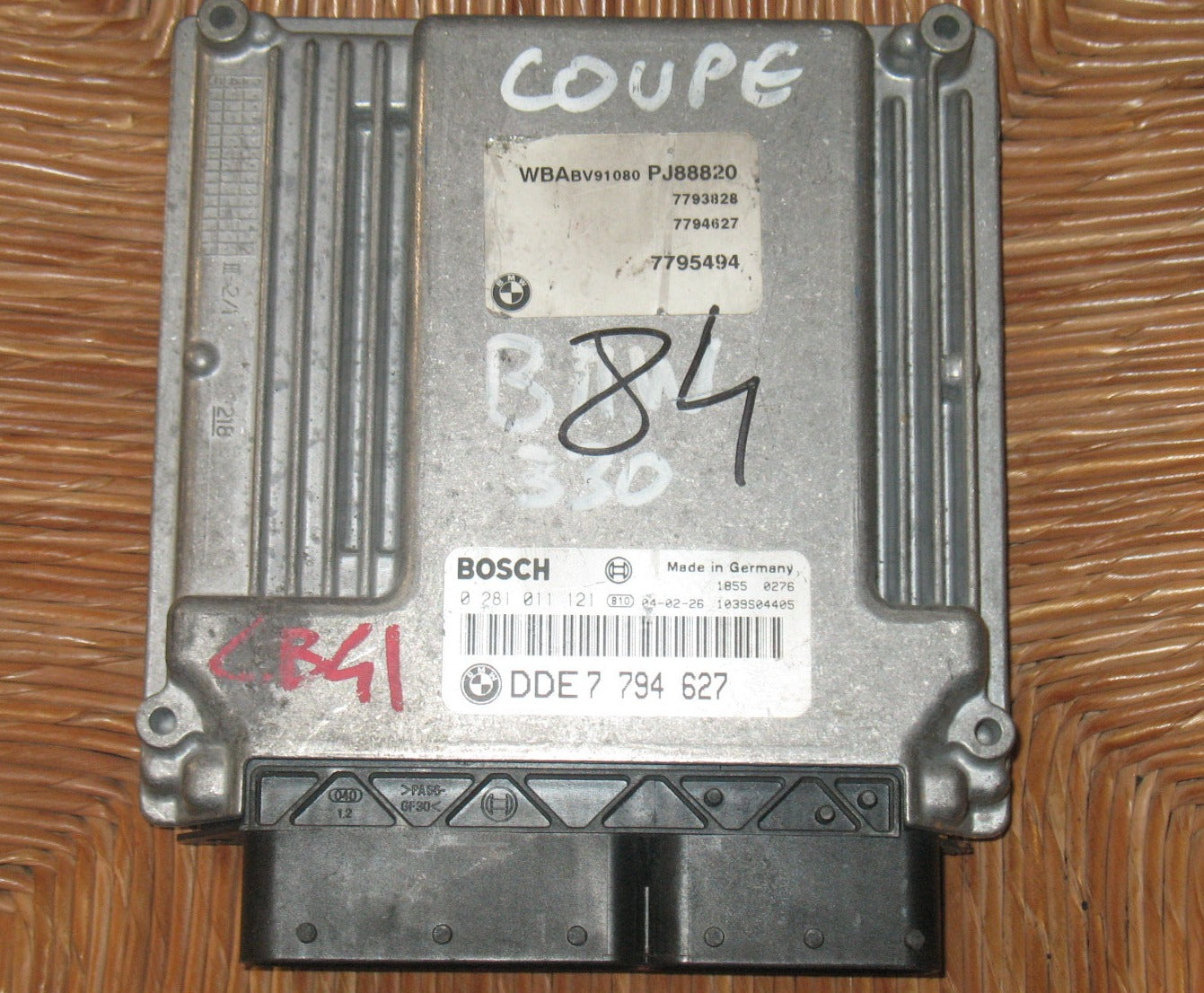 CENTRALINA MOTORE BMW X3 E46 3.0 EDC16C1 BOSCH 0281011121 DDE7795871 7795871