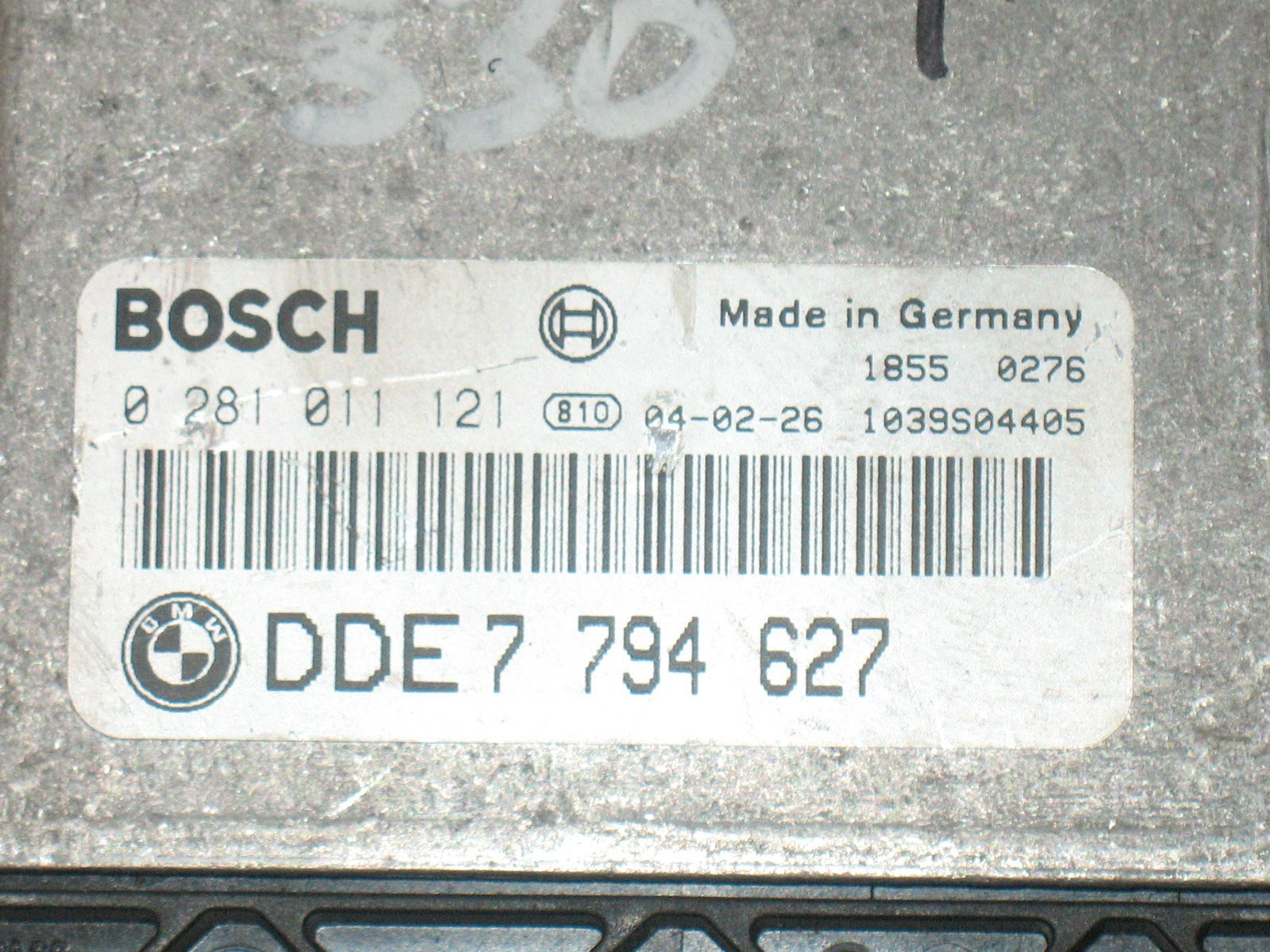 CENTRALINA MOTORE BMW X3 E46 3.0 EDC16C1 BOSCH 0281011121 DDE7795871 7795871