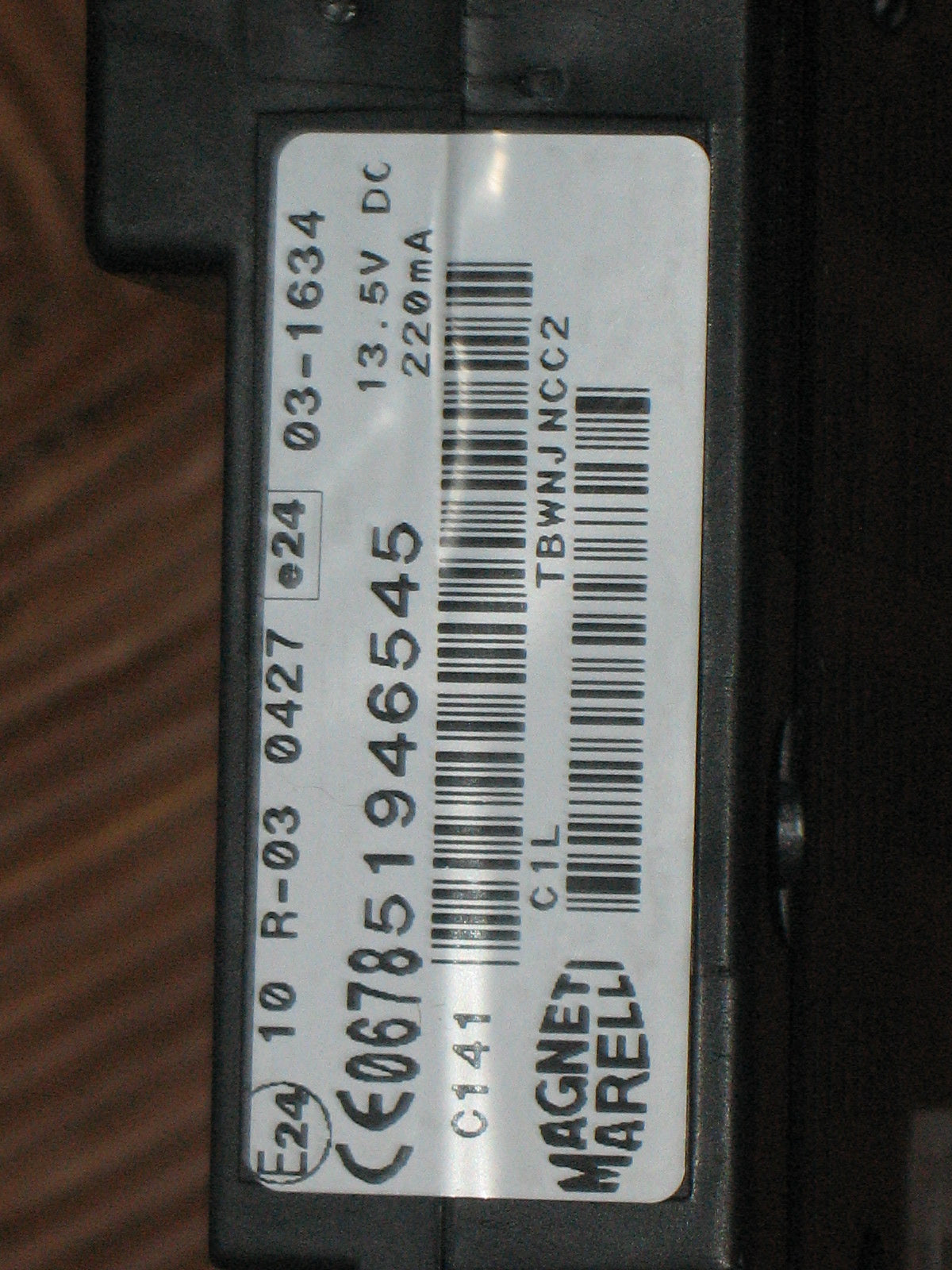 Blue&Me Lancia YPSILON Centralina ECU 51946545